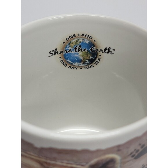 Share the Earth Grizzly Bear Mug Ceramic Coffee Cup Grizzly 1 Sky 1 Land 1 Sea - Picture 12 of 13